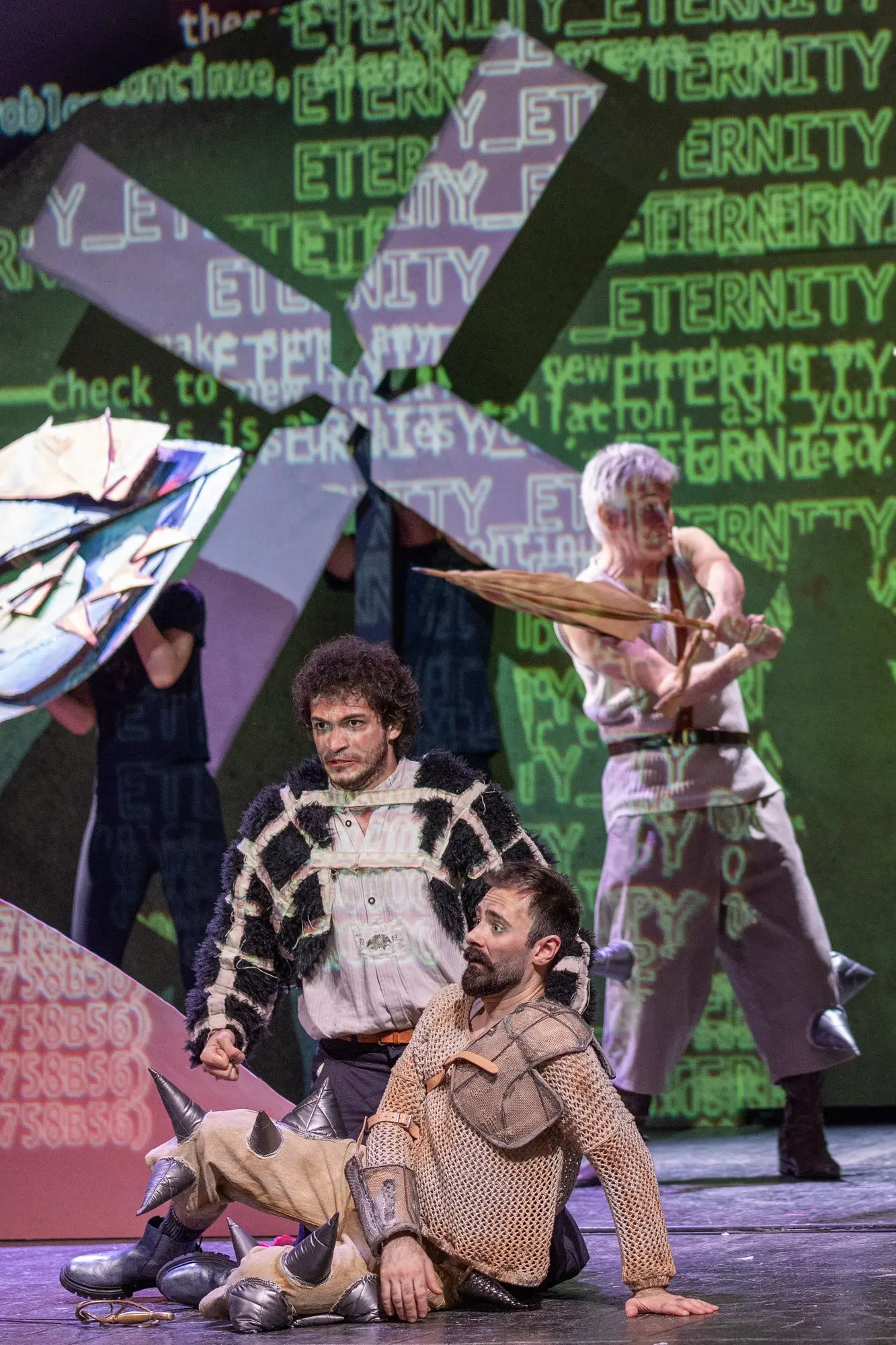 Baritone Biran Özgür Sariyer as Sancio in Don Chisciotte della Mancia
