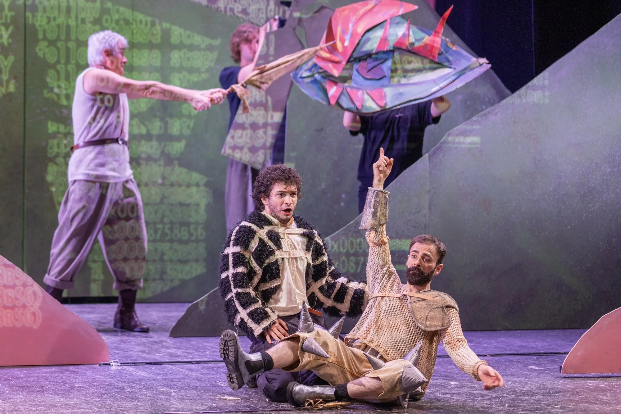 Baritone Biran Özgür Sariyer as Sancio in Don Chisciotte della Mancia