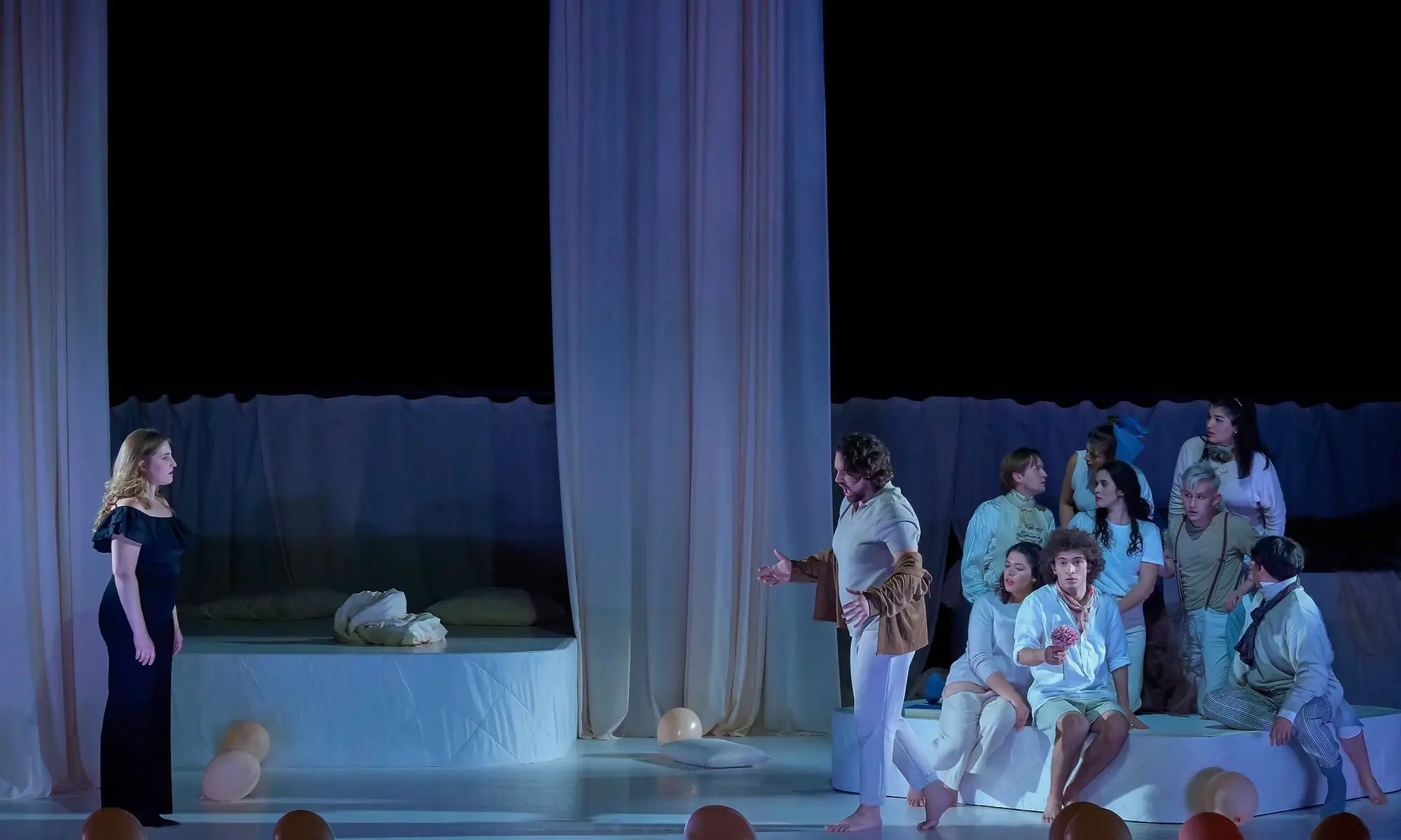 Baritone Biran Özgür Sariyer as Antonio in Le nozze di Figaro, Folkwang University of the Arts, Essen